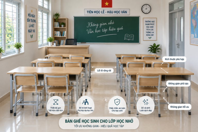 bàn ghế cho lớp học nhỏ