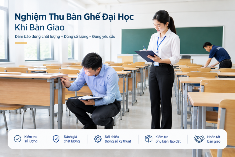 Nghiệm Thu Bàn Ghế Đại Học